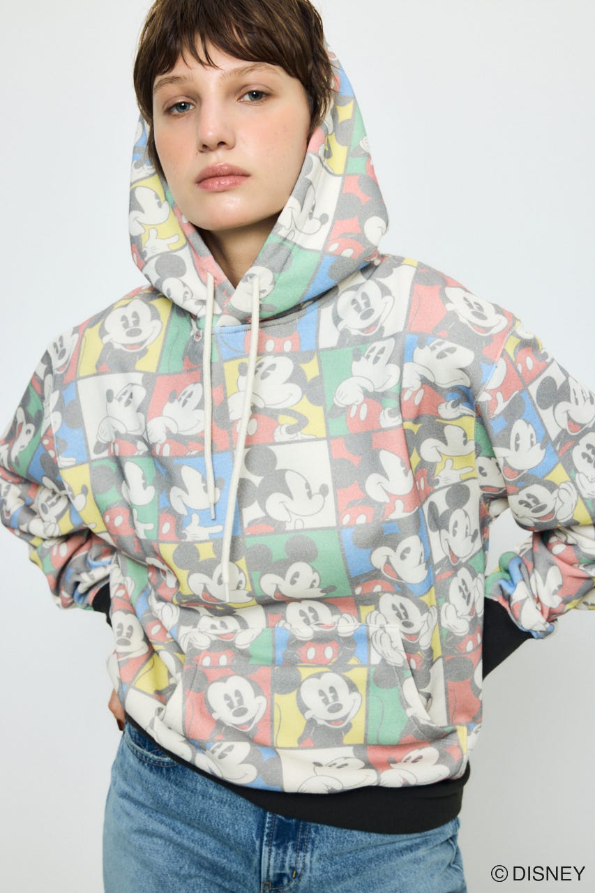 AD総柄グラフィックパーカー / MICKEY Multi_1 M