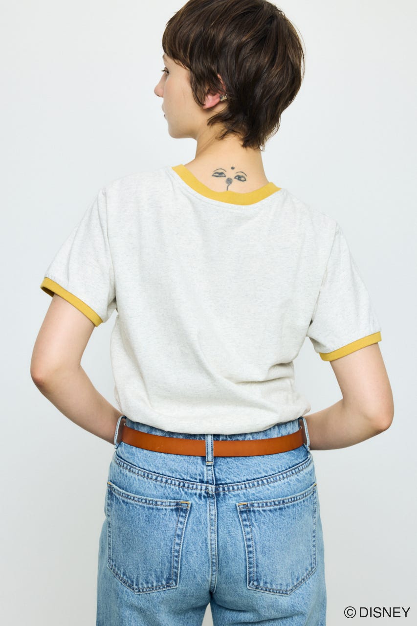 ADプリント半袖リンガーT / MICKEY T.GRY M