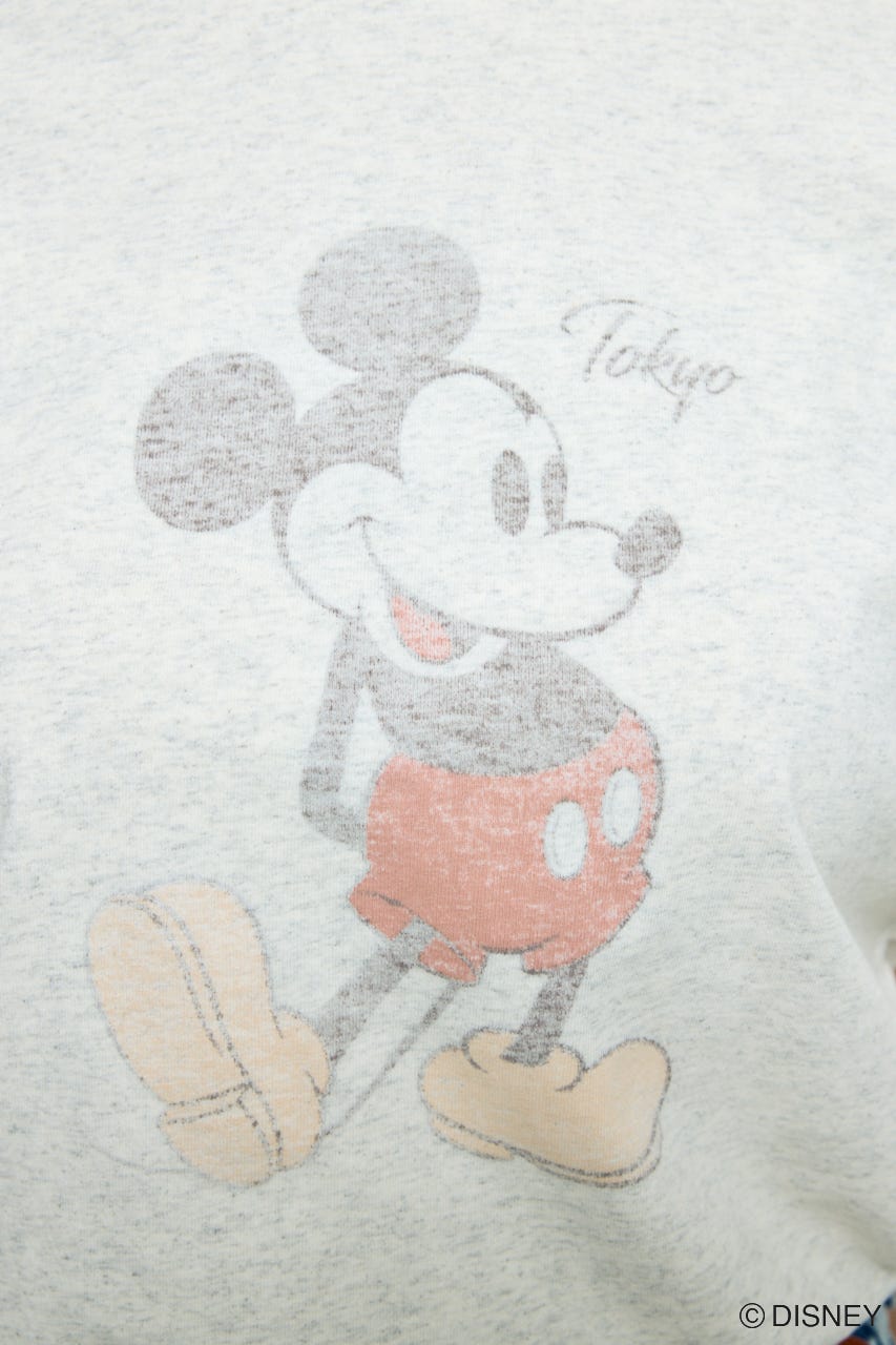 ADプリント半袖リンガーT / MICKEY T.GRY M