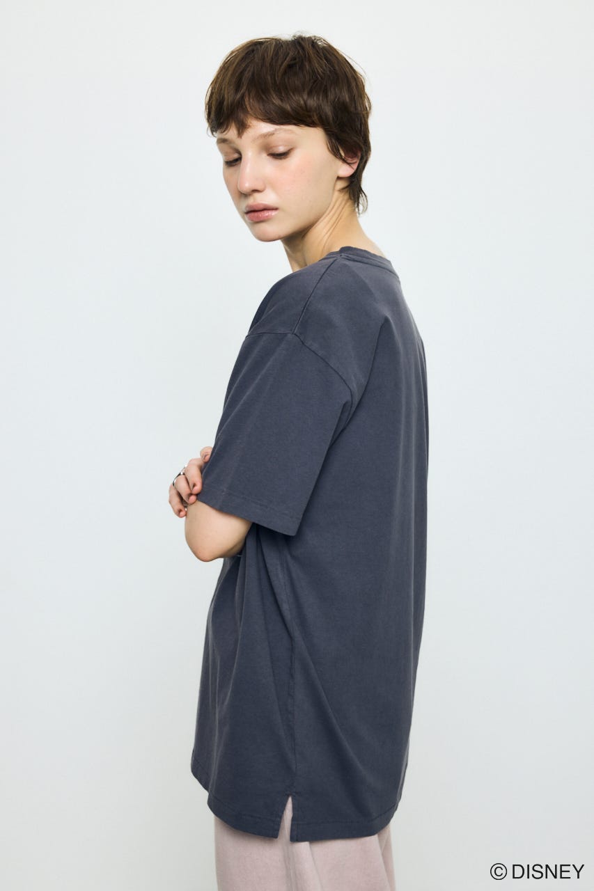 ADルーズ半袖プリントT / MICKEY BLK M