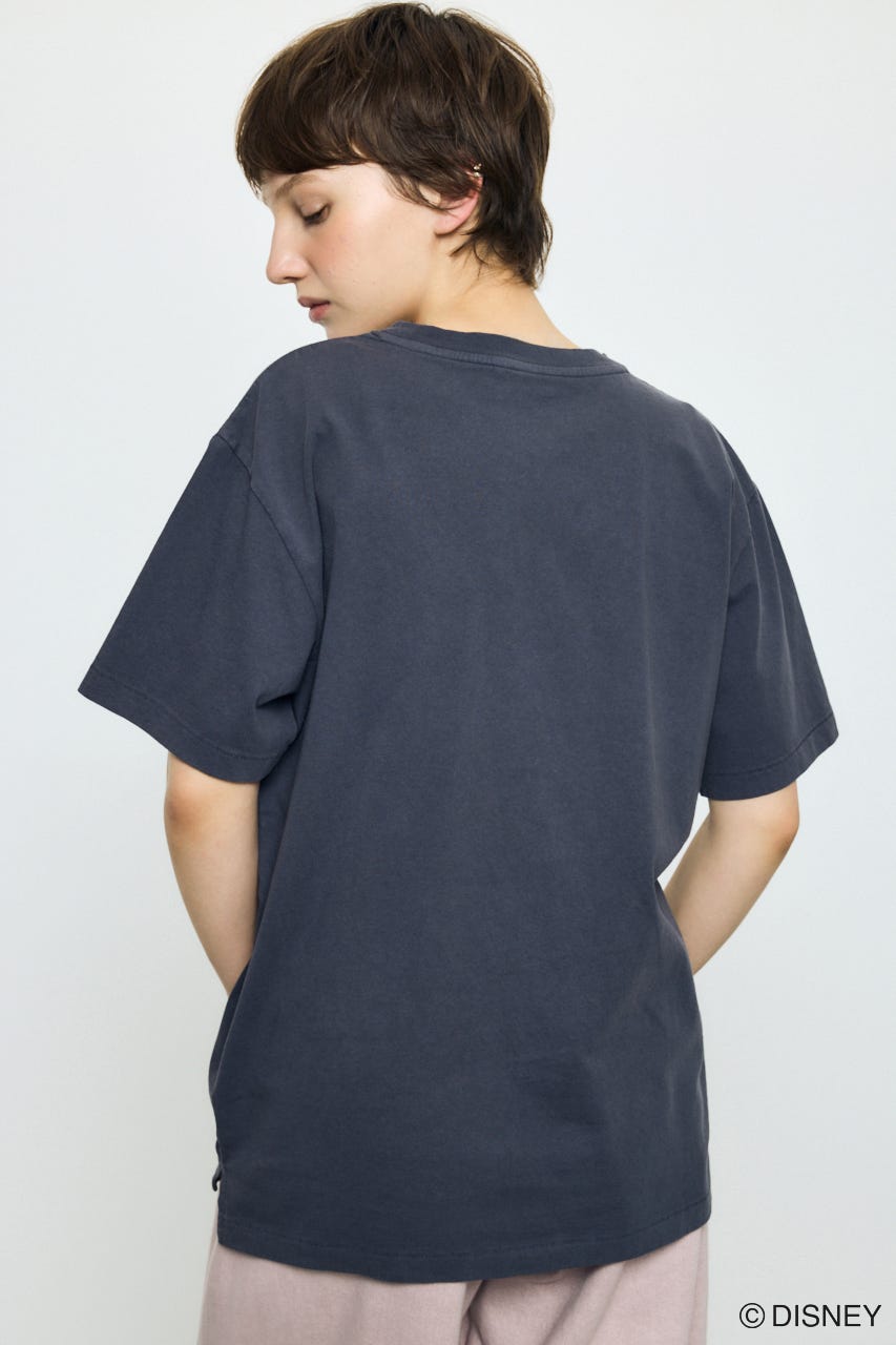 ADルーズ半袖プリントT / MICKEY BLK M