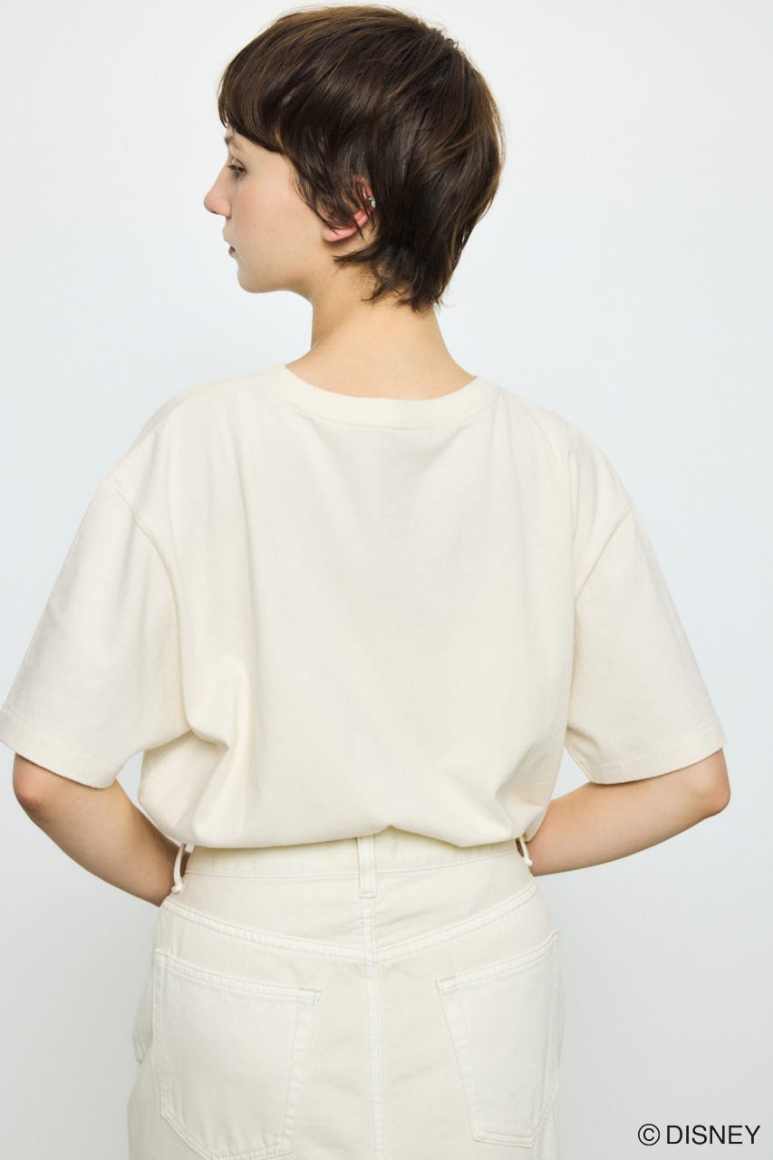 ADルーズ半袖プリントT / MICKEY O/WHT M