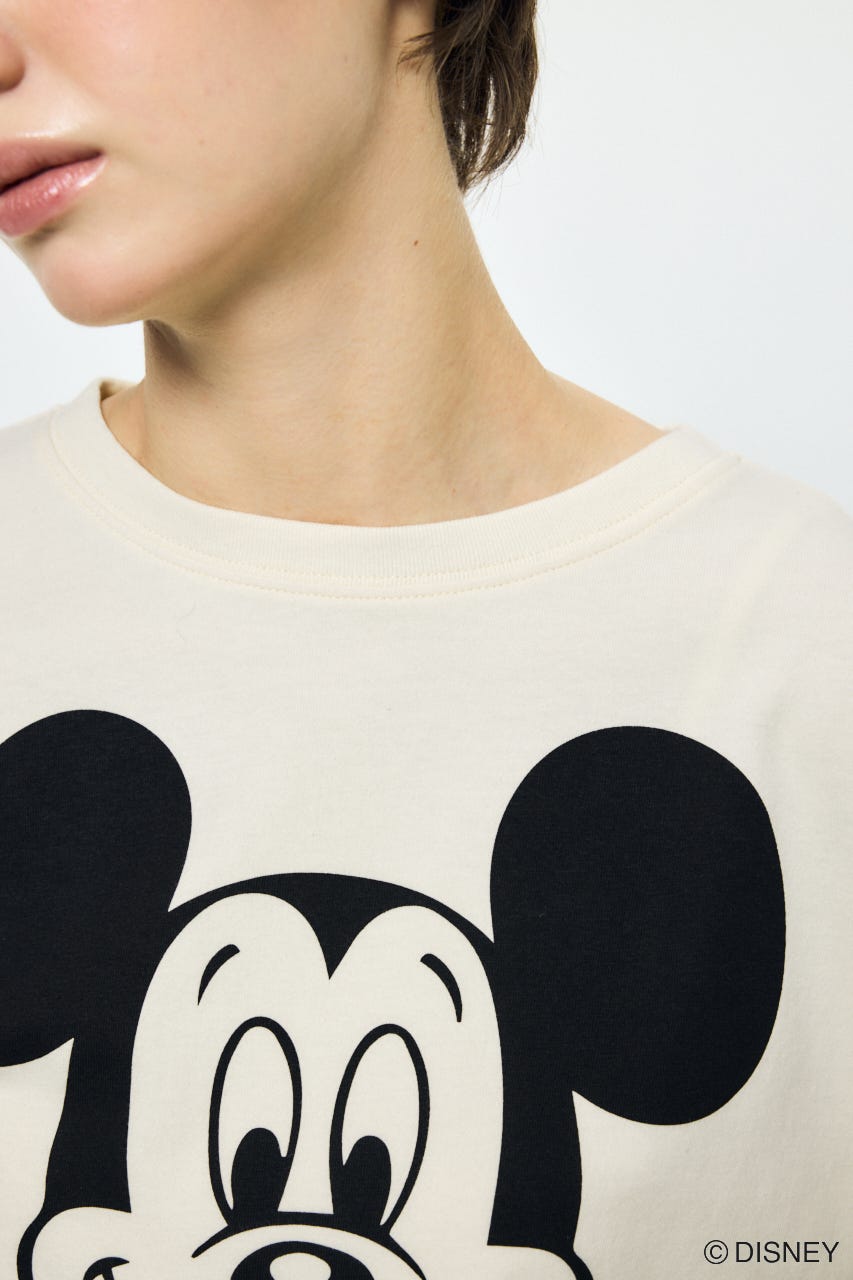 ADルーズ半袖プリントT / MICKEY O/WHT M