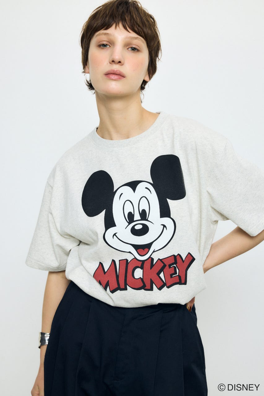 ADルーズ半袖プリントT / MICKEY T.GRY M