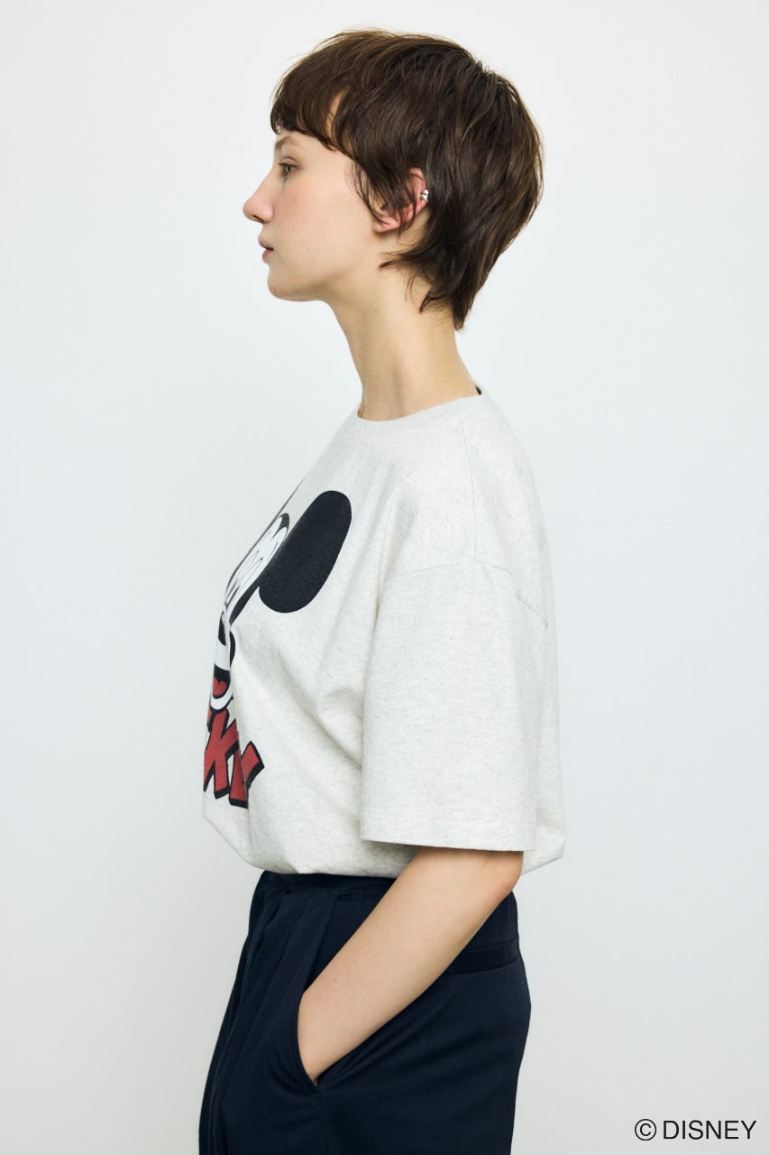 ADルーズ半袖プリントT / MICKEY T.GRY M