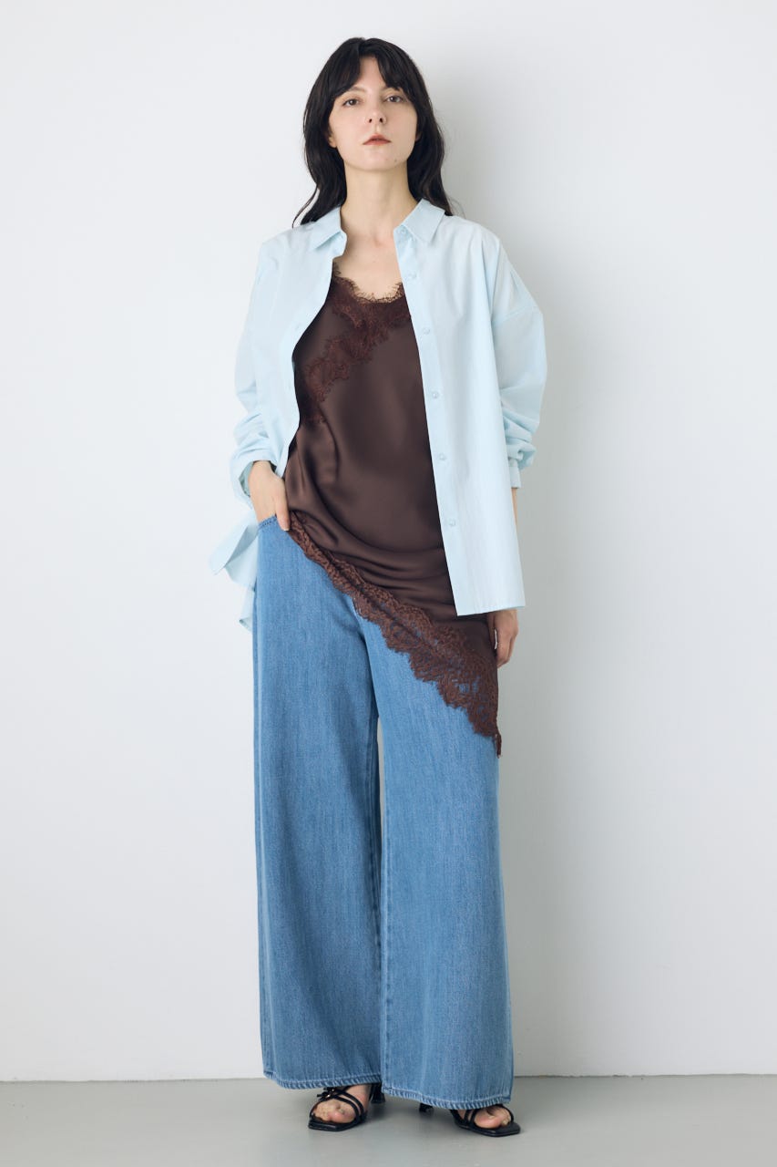 AZUL DENIM 甘撚りバギーパンツ L/BLU M
