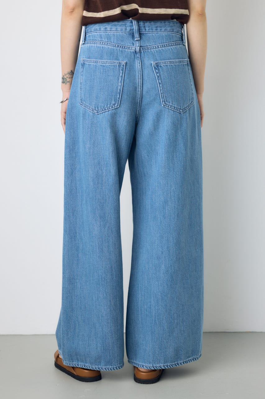 AZUL DENIM 甘撚りバギーパンツ L/BLU M