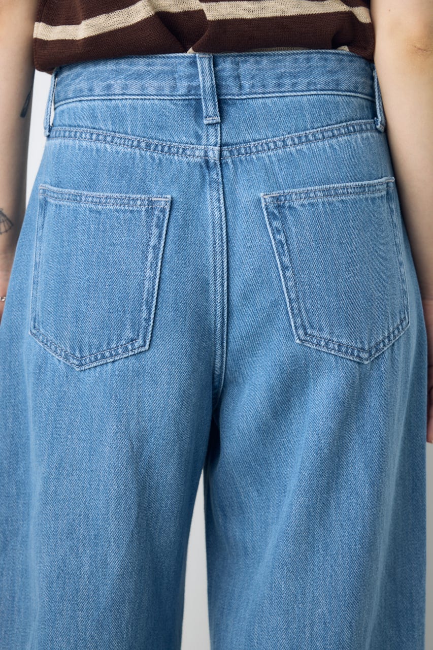 AZUL DENIM 甘撚りバギーパンツ L/BLU M