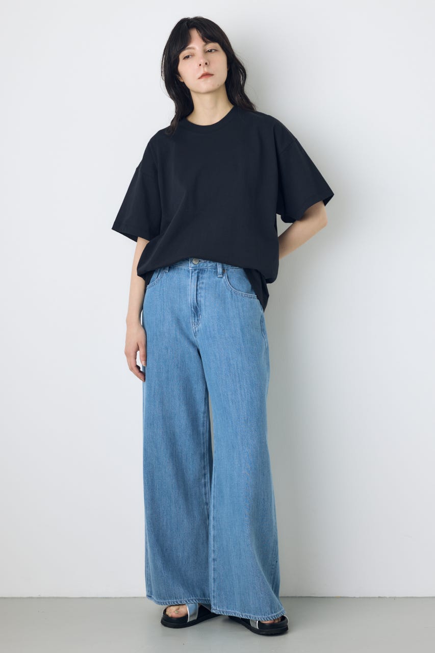 AZUL DENIM 甘撚りバギーパンツ L/BLU M