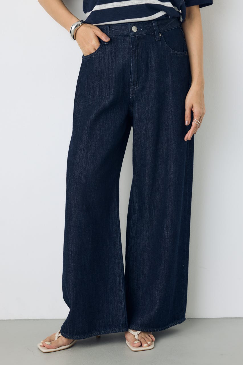 AZUL DENIM 甘撚りバギーパンツ One Wash M