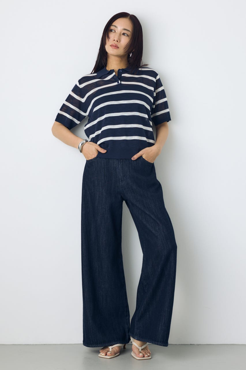 AZUL DENIM 甘撚りバギーパンツ One Wash M