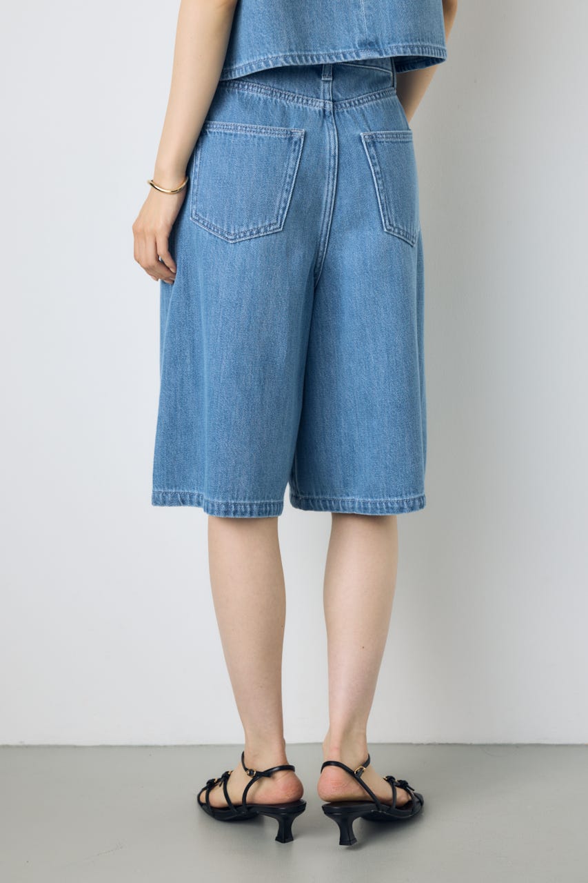 AZUL DENIM 甘撚りハーフパンツ L/BLU S