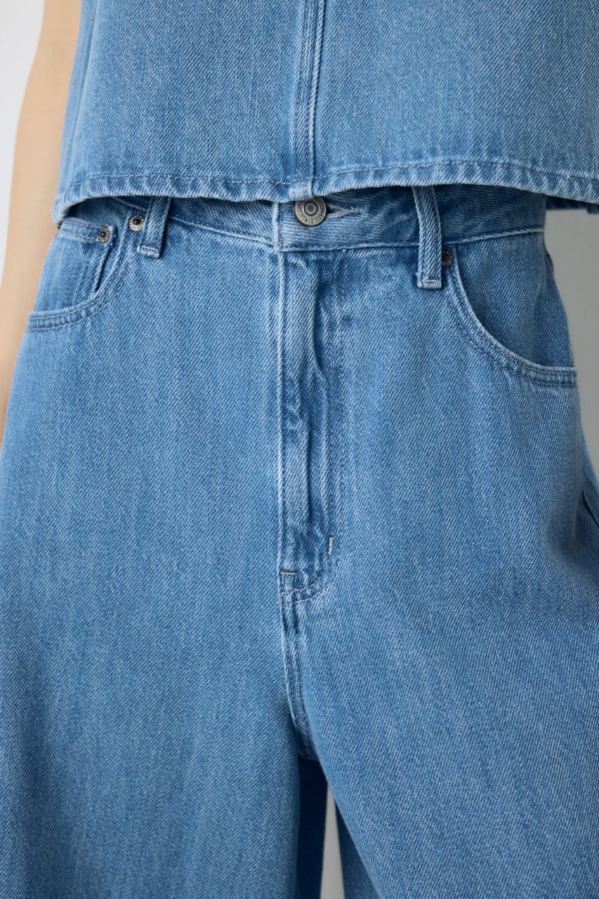 AZUL DENIM 甘撚りハーフパンツ L/BLU S