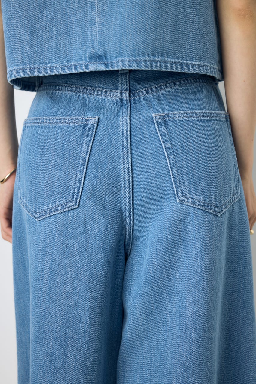 AZUL DENIM 甘撚りハーフパンツ L/BLU S