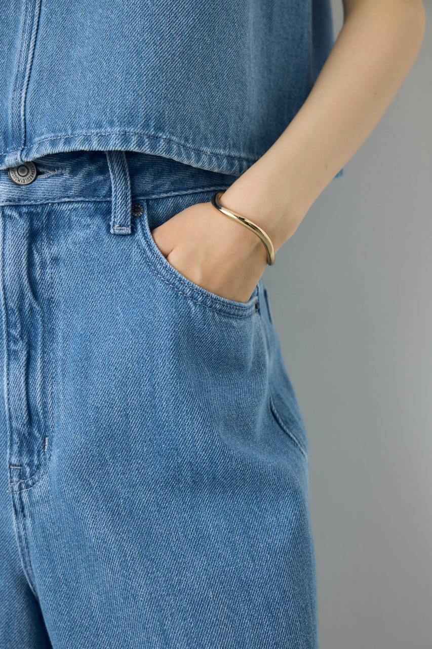 AZUL DENIM 甘撚りハーフパンツ L/BLU S