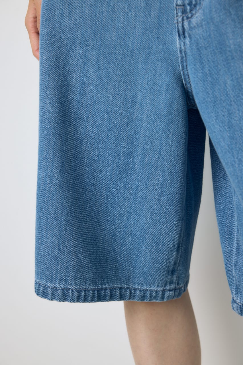 AZUL DENIM 甘撚りハーフパンツ L/BLU S