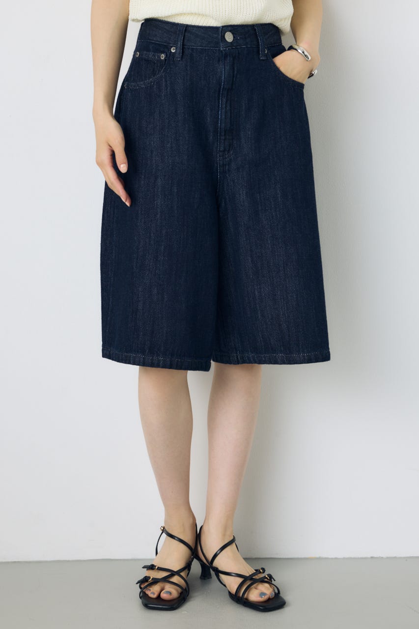 AZUL DENIM 甘撚りハーフパンツ One Wash S