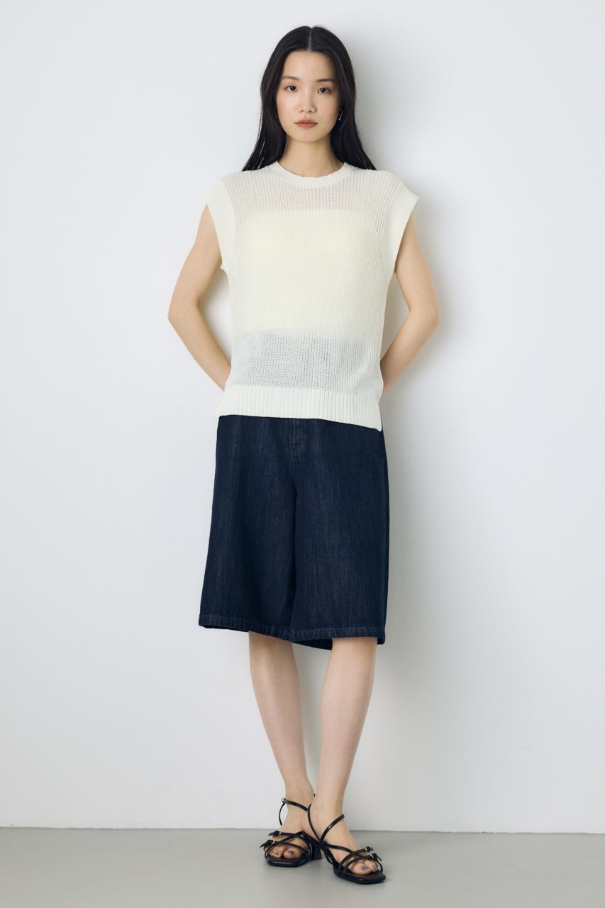 AZUL DENIM 甘撚りハーフパンツ One Wash S