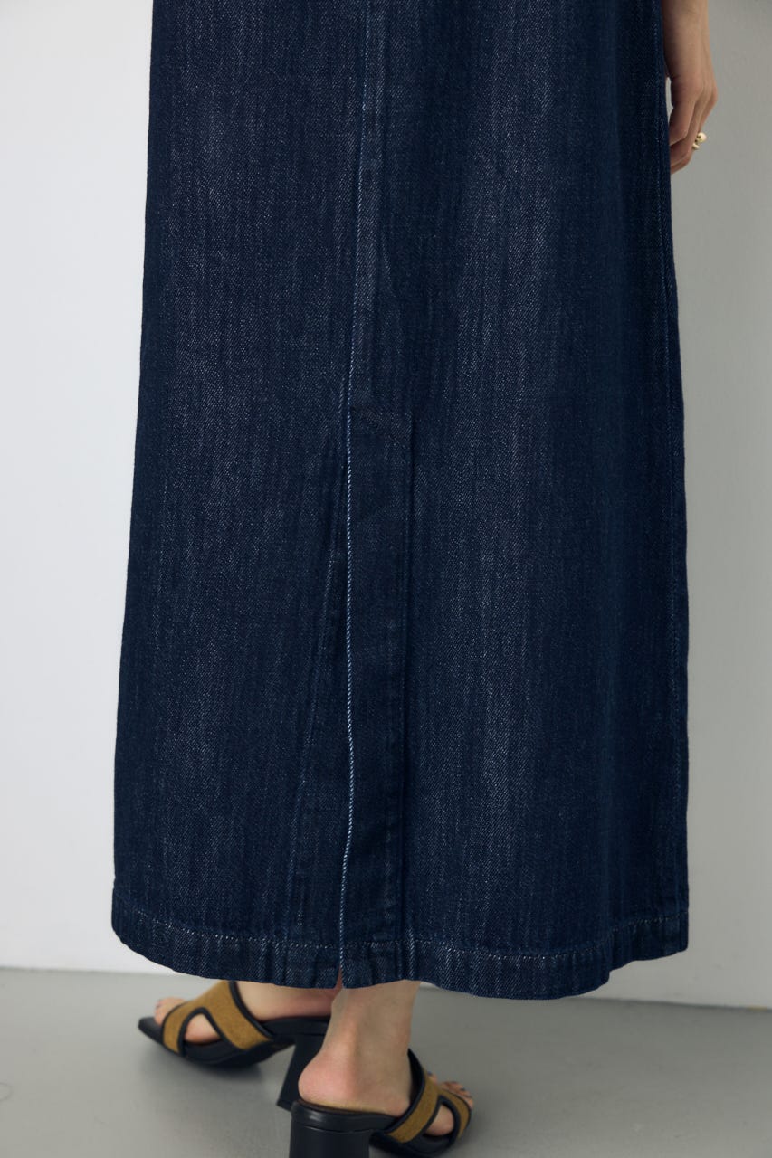 甘撚りデニムワンピース One Wash S