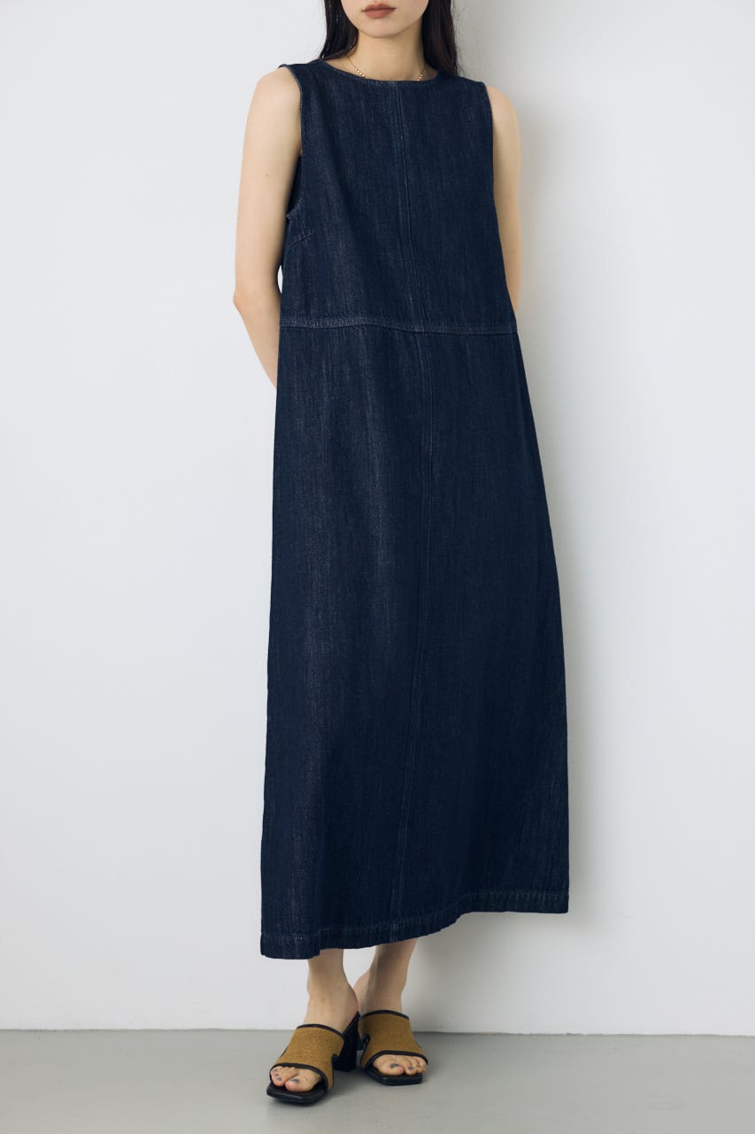 甘撚りデニムワンピース One Wash S