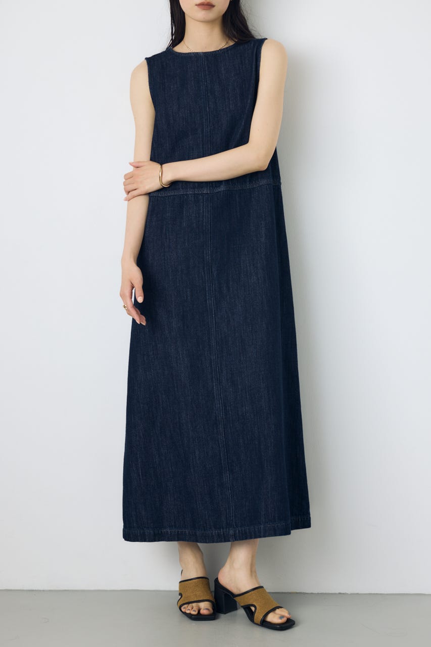 甘撚りデニムワンピース One Wash S