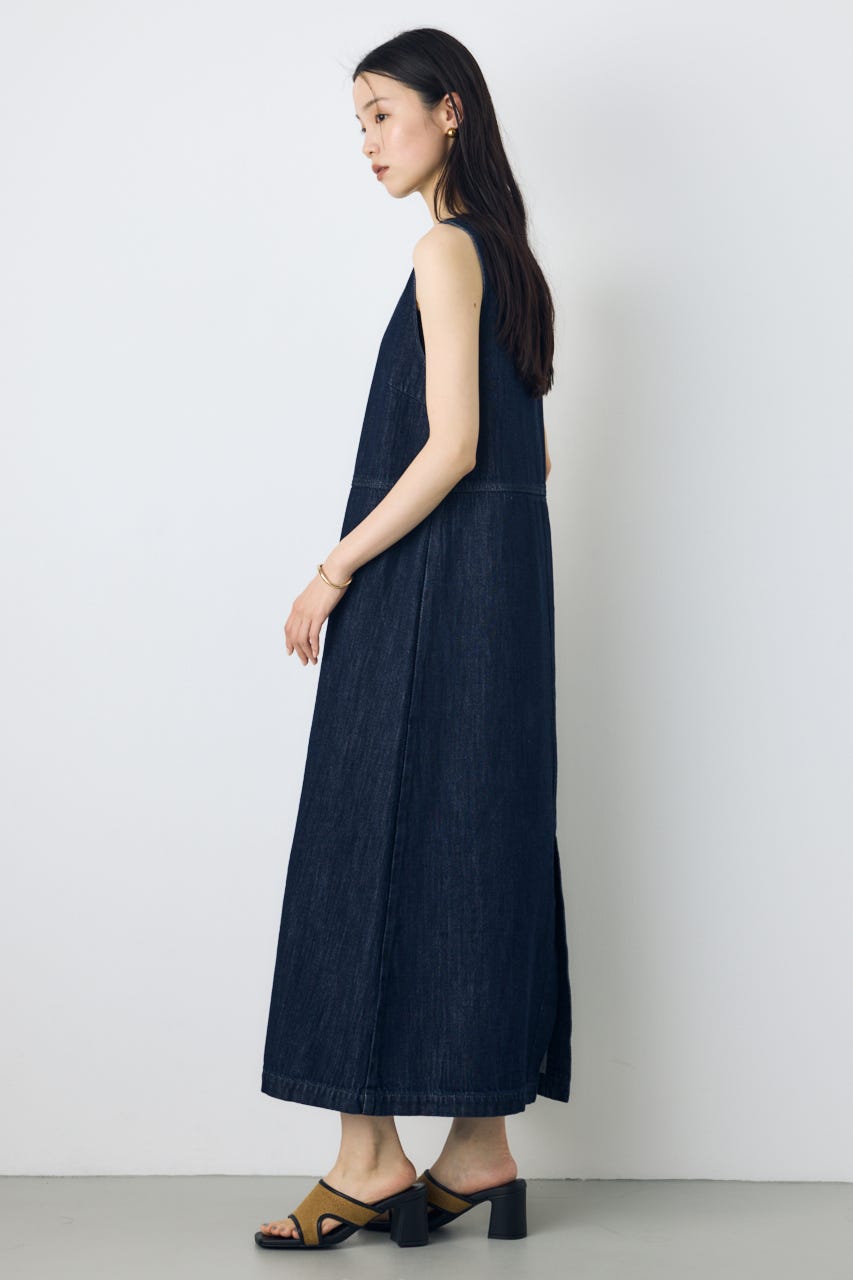 甘撚りデニムワンピース One Wash S