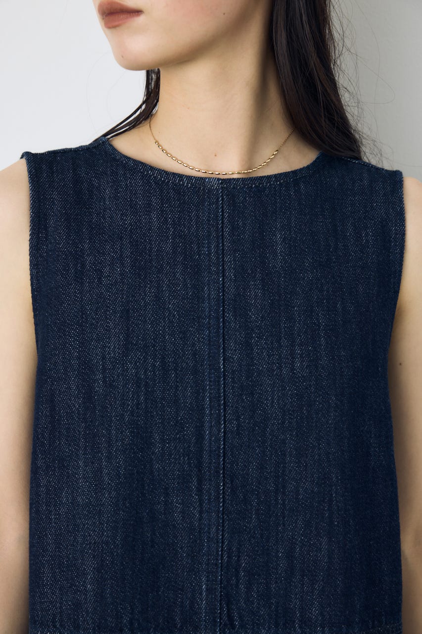 甘撚りデニムワンピース One Wash S