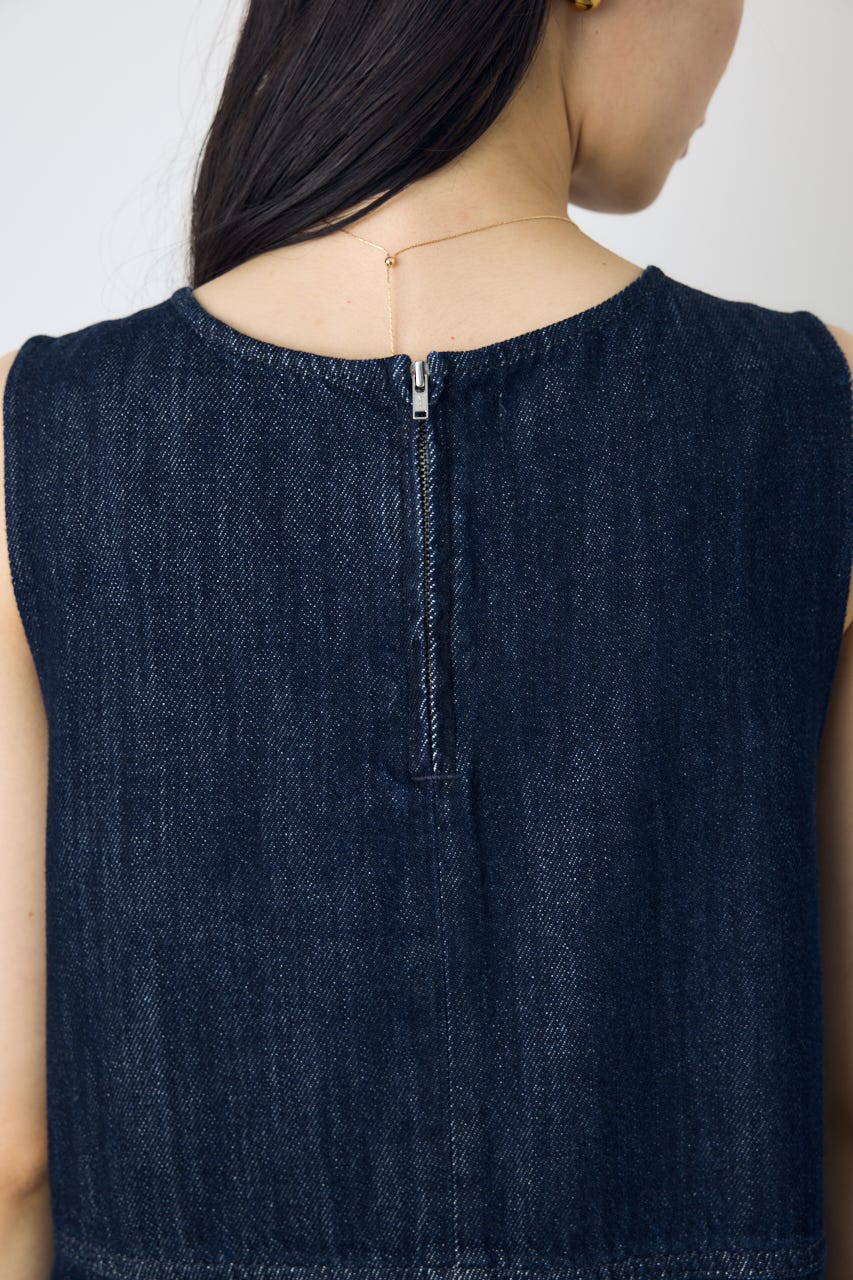 甘撚りデニムワンピース One Wash S