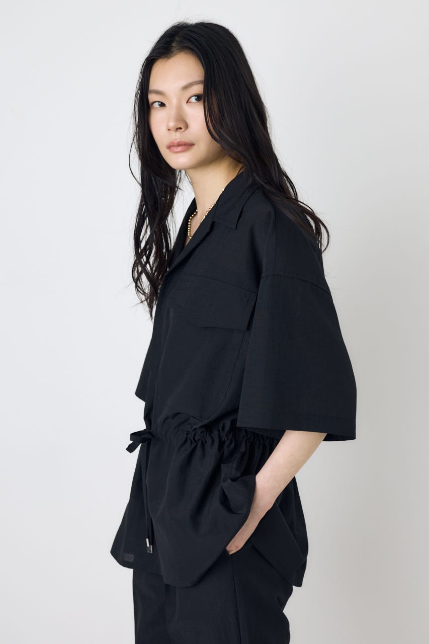 COMFORA AIRウエストマークブラウス BLK M