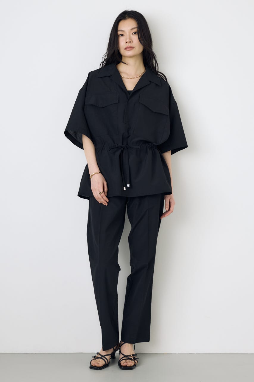 COMFORA AIRウエストマークブラウス BLK M