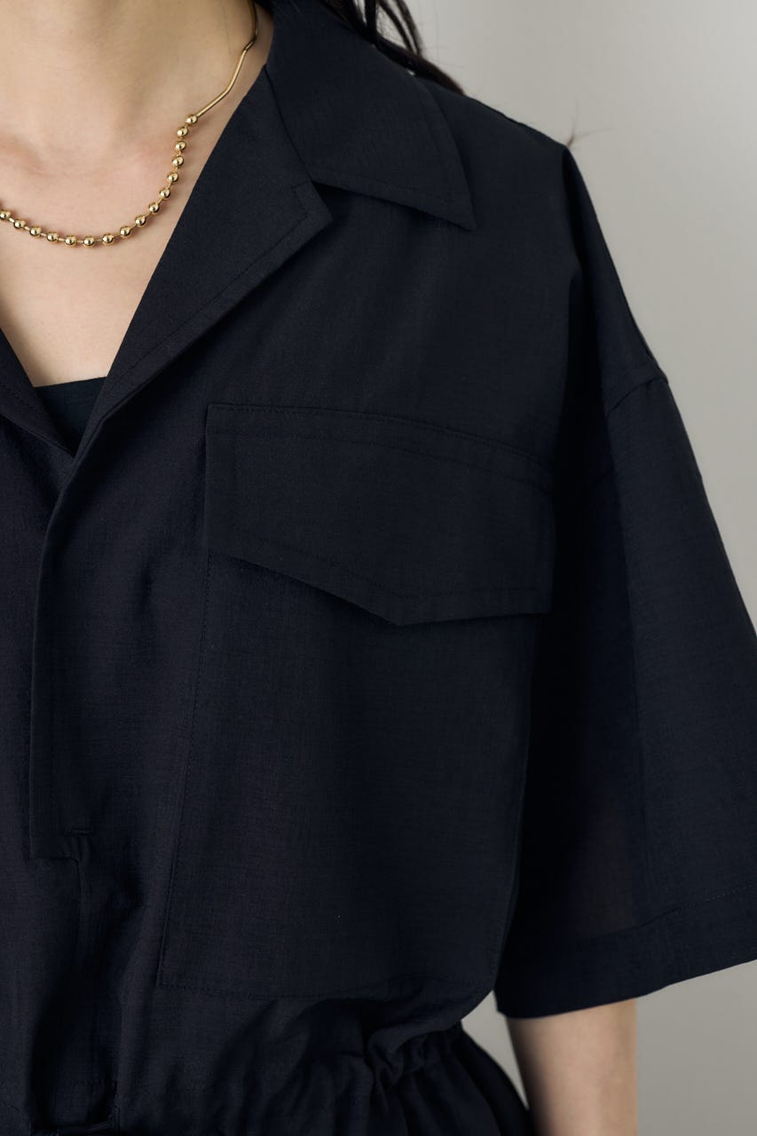 COMFORA AIRウエストマークブラウス BLK M