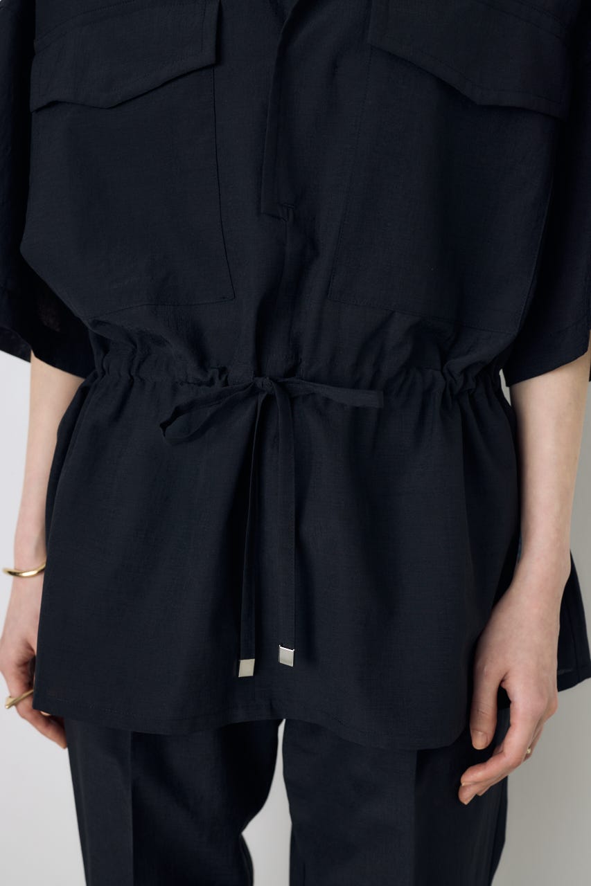 COMFORA AIRウエストマークブラウス BLK M