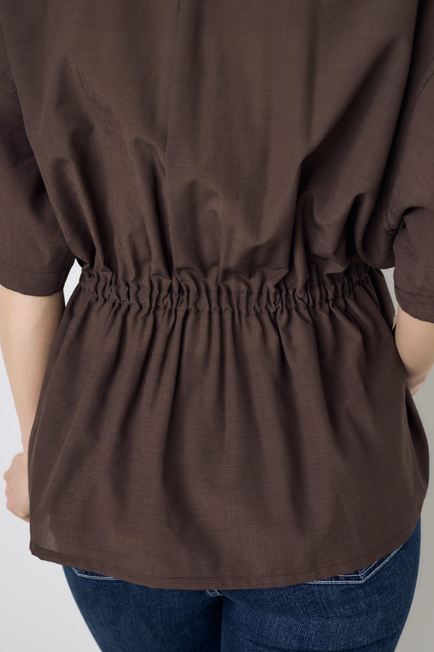 COMFORA AIRウエストマークブラウス BRN S