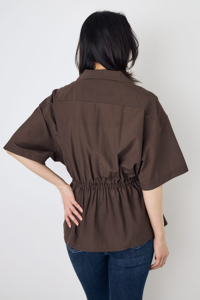 COMFORA AIRウエストマークブラウス BRN S