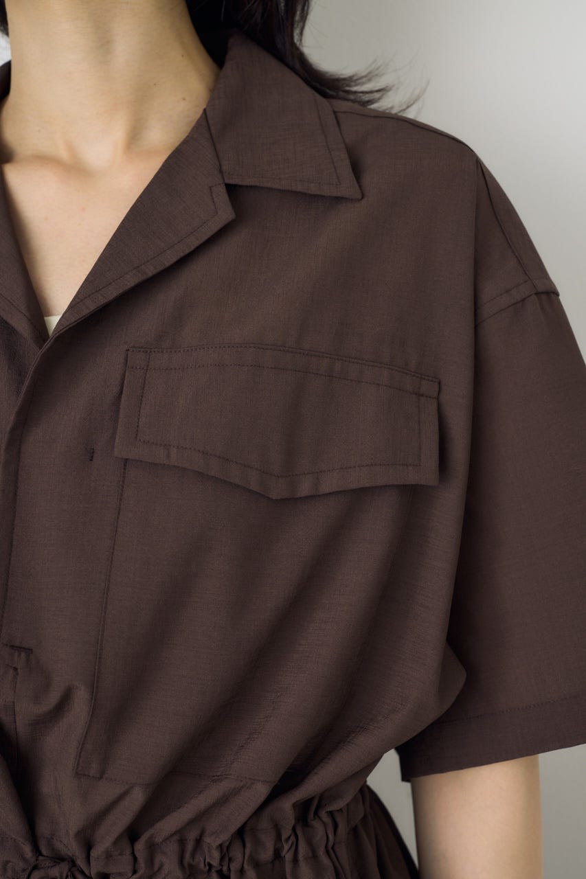 COMFORA AIRウエストマークブラウス BRN S