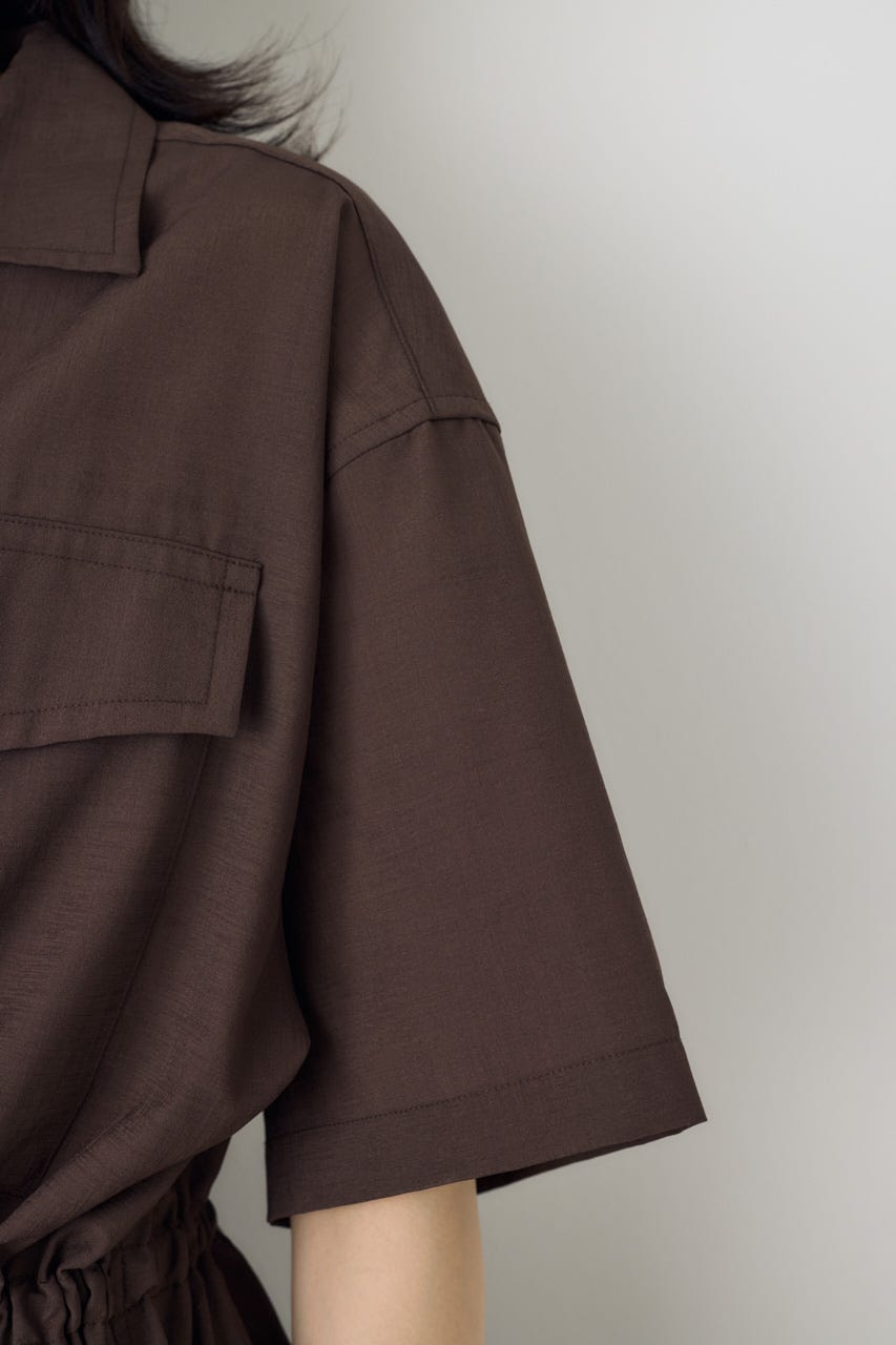 COMFORA AIRウエストマークブラウス BRN S