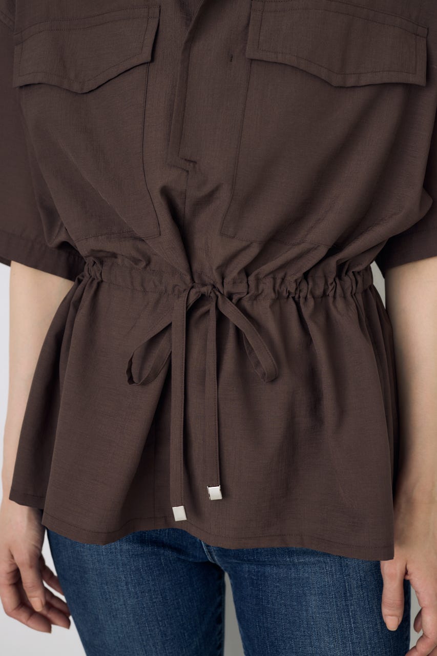 COMFORA AIRウエストマークブラウス BRN S