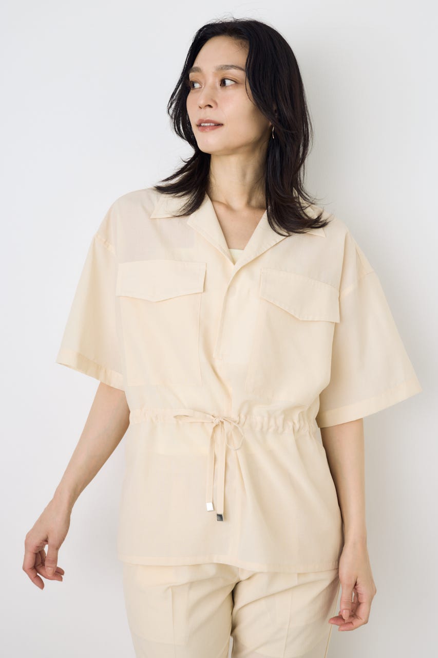 COMFORA AIRウエストマークブラウス IVOY M