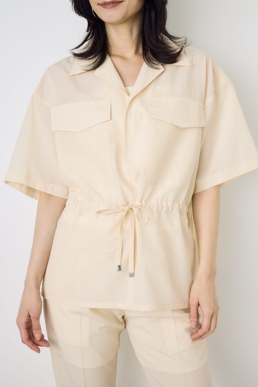 COMFORA AIRウエストマークブラウス IVOY M