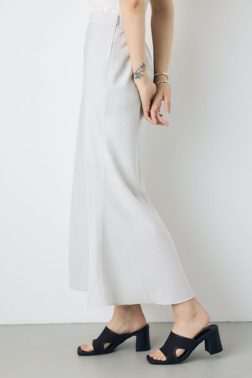 セミフレアバイアススカート L/GRY S