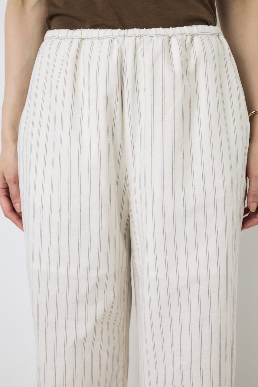 フレンチリネンCOOLMAXイージーパンツ Stripe S