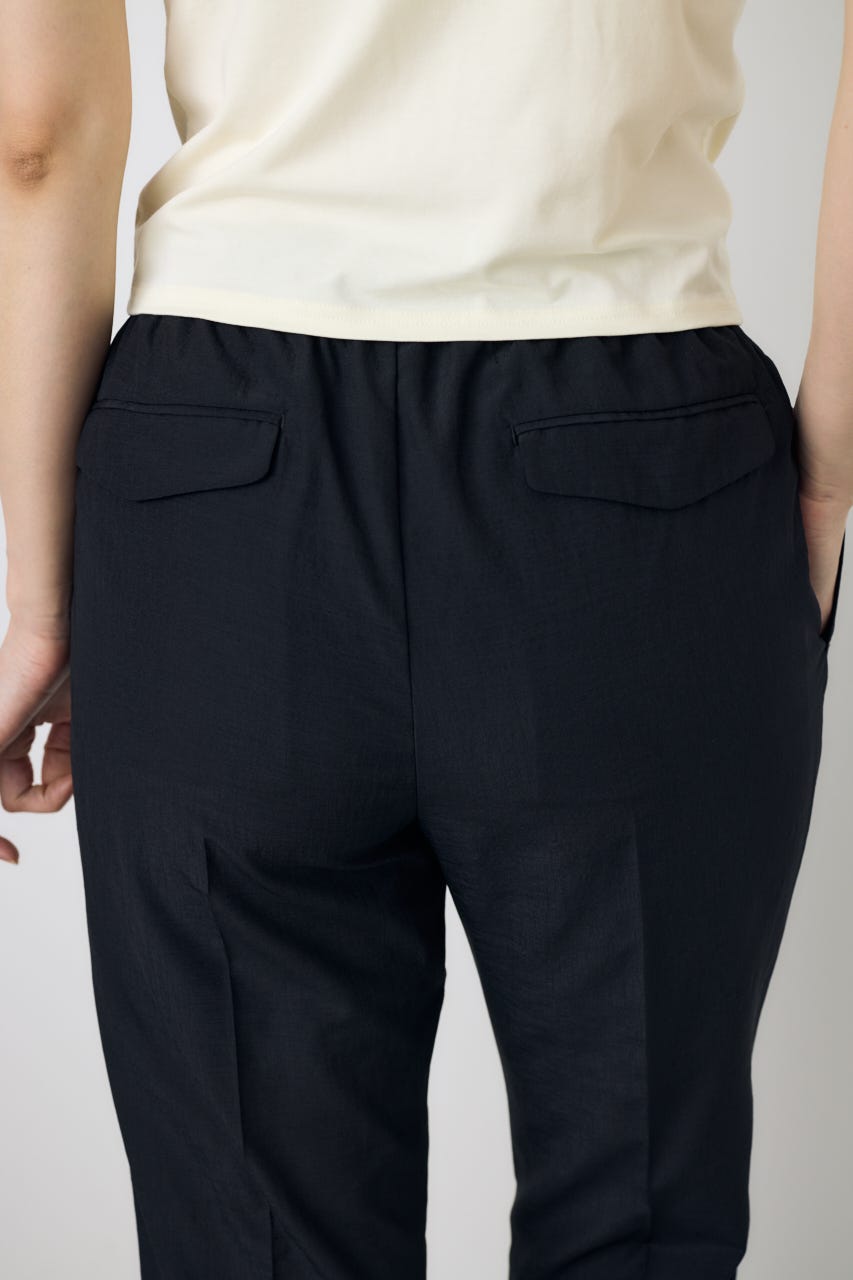 COMFORA AIRピンタックテーパードパンツ BLK M