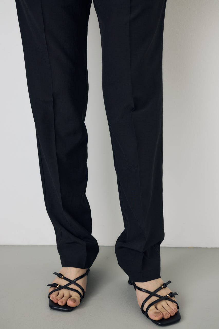 COMFORA AIRピンタックテーパードパンツ BLK M