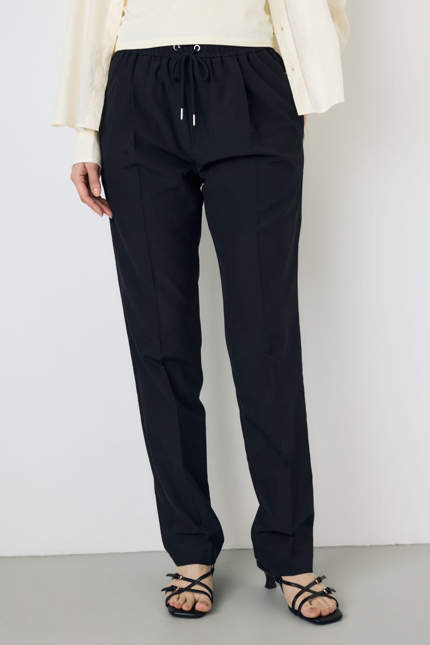 COMFORA AIRピンタックテーパードパンツ BLK M