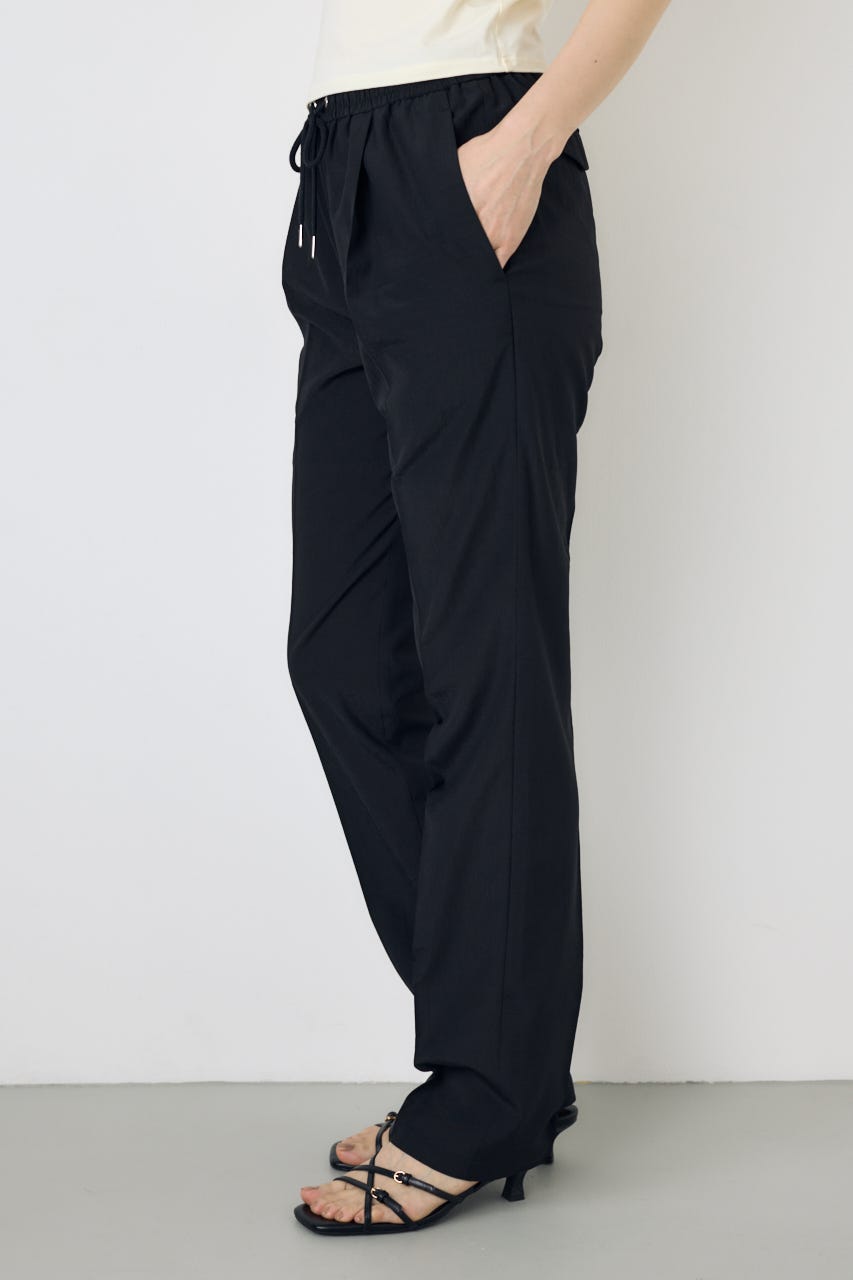 COMFORA AIRピンタックテーパードパンツ BLK M