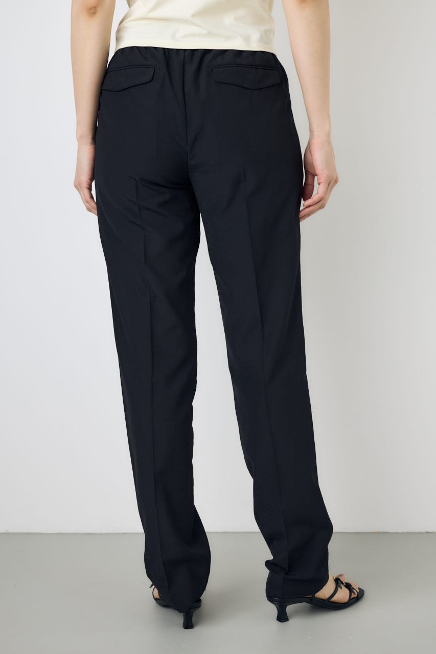 COMFORA AIRピンタックテーパードパンツ BLK M