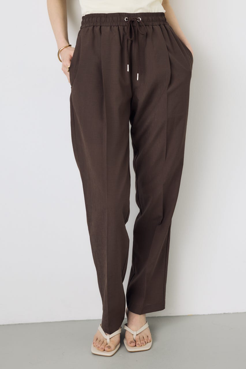 COMFORA AIRピンタックテーパードパンツ BRN S