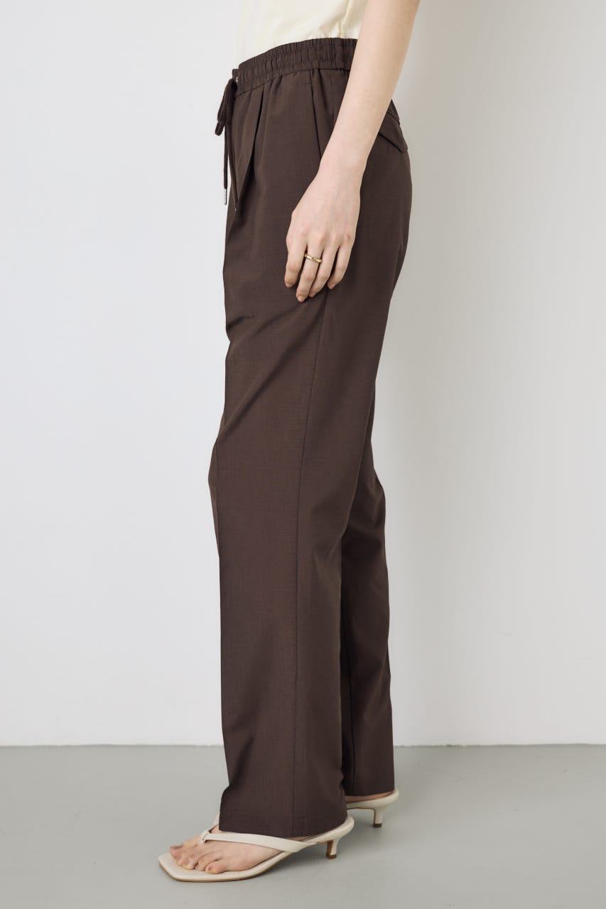 COMFORA AIRピンタックテーパードパンツ BRN S