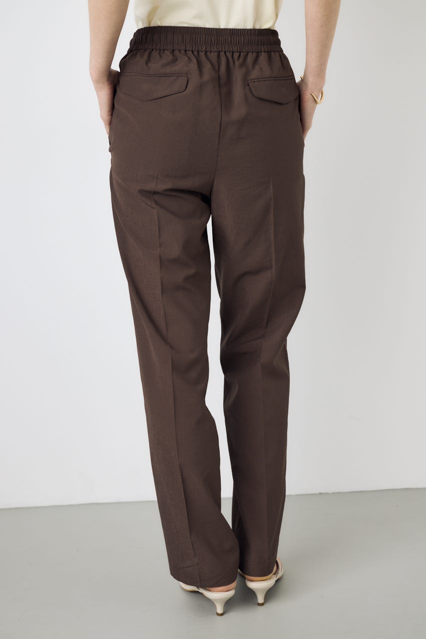 COMFORA AIRピンタックテーパードパンツ BRN S