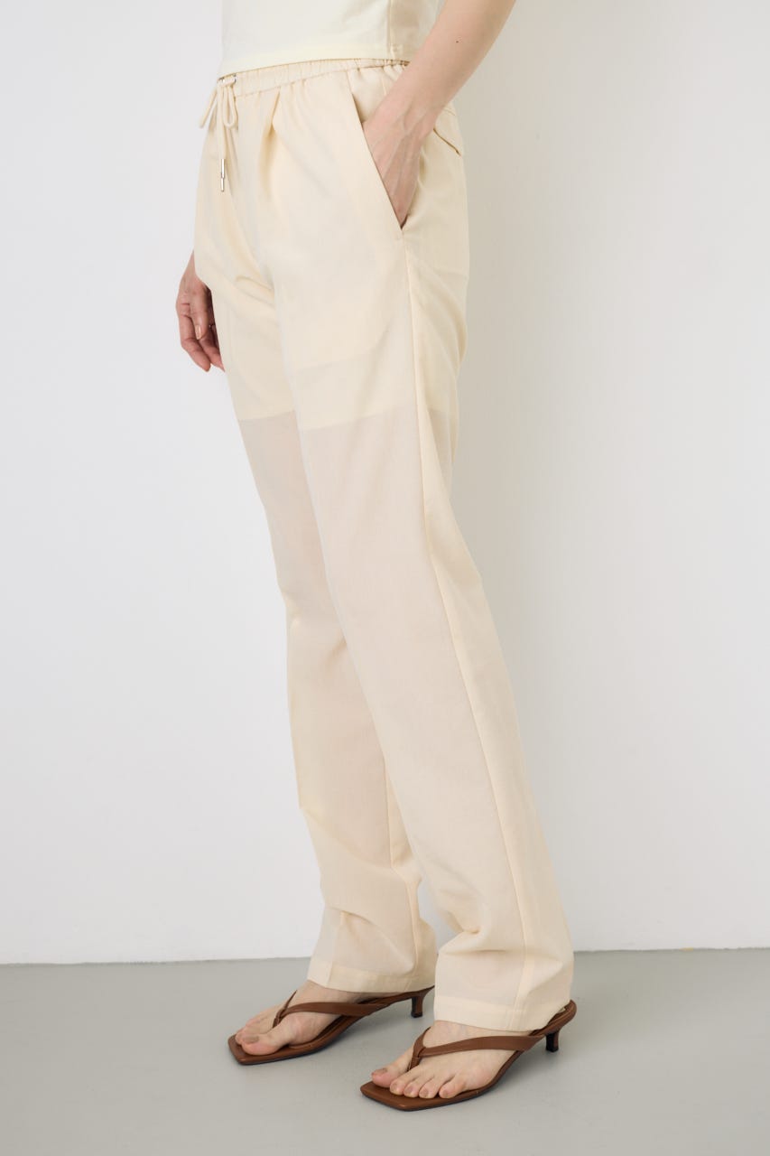 COMFORA AIRピンタックテーパードパンツ IVOY S